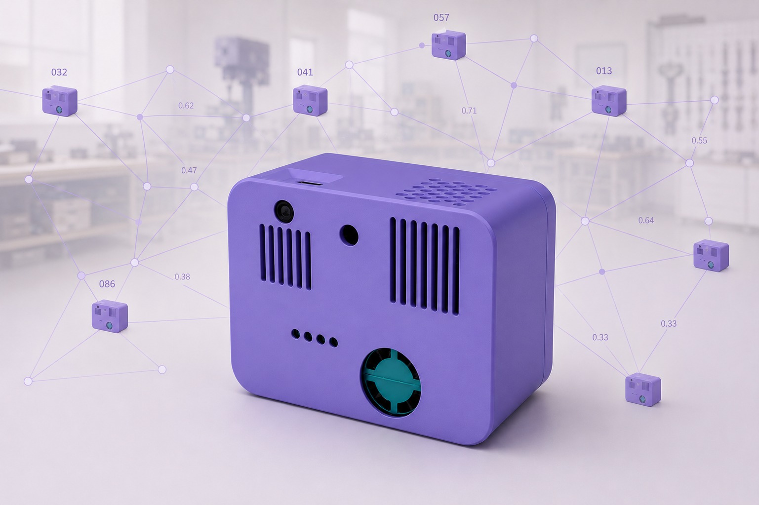 GripField sensor op een werktafel